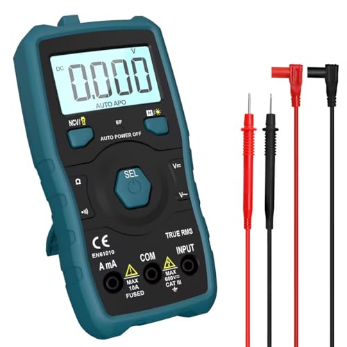 Digitalmultimeter 6000 Punkte HANMATEK DM20 Multimeter mit automatischer Messbereichserkennung mit AC/DC-Spannungs- und Strommessung NCV-Widerstand Berührungslose Spannungserkennung von HANMATEK