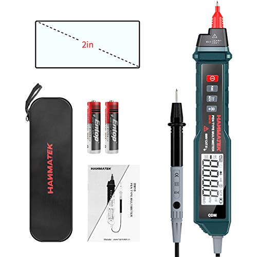 Digital Multimeter, HANMATEK DM10 Digitaler Spannungsprüfer,Auto Range True RMS AC/DC Volt Advanced Current Detector Multimeter mit Hintergrundbeleuchtung von HANMATEK