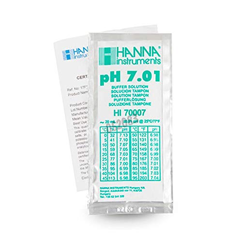 Hanna Instruments HI-70007P pH 7.01 Calibration Solution, 20 mL Sachet (Pack of 25) von Hanna Instruments