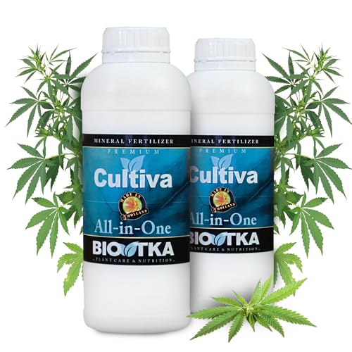BIO TKA All-in-One Grow Dünger 2x250ml für den gesamten Lebenszyklus der Pflanze 100% hochkonzentriert | Nährstoffgewinnung durch Fermentation | Für Indoor & Outdoor | Bloom dünger, Dünger Wachstum von HANS