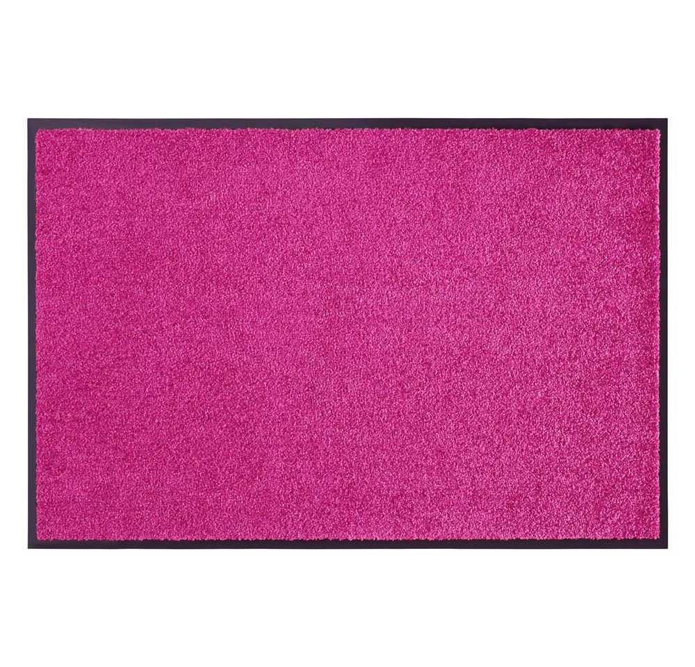 Fußmatte Waschbare Fußmatte Wash & Clean raspbeere rot, HANSE Home, rechteckig, Höhe: 7 mm von HANSE Home