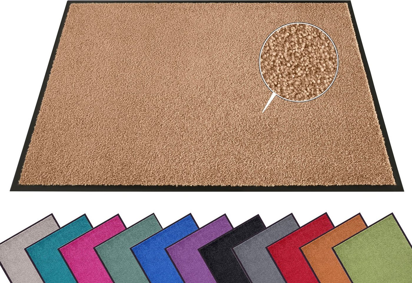 HANSE Home Fußmatte Wash & Clean, rechteckig, Höhe: 7 mm, Schmutzfangmatte, Türmatte, In- und Outdoor, Teppich, Läufer, waschbar HANSE Home Fußmatte Wash & Clean, rechteckig, Höhe: 7 mm, Schmutzfangmatte, Türmatte, In- und Outdoor, Teppich, Läufer, waschbar von HANSE Home