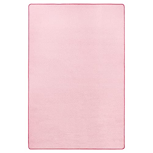 Hanse Home Indoor Teppich Fancy – Wohnzimmerteppich einfarbig Modern Velours Teppich für Esszimmer, Wohnzimmer, Kinderzimmer, Flur, Schlafzimmer, Küche – Rosa, 80x200cm von Hanse Home