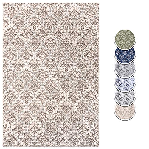 Hanse Home Flachgewebe In- und Outdoor Teppich Male, Farben:Creme/beige, Größe:160x230 cm von Hanse Home