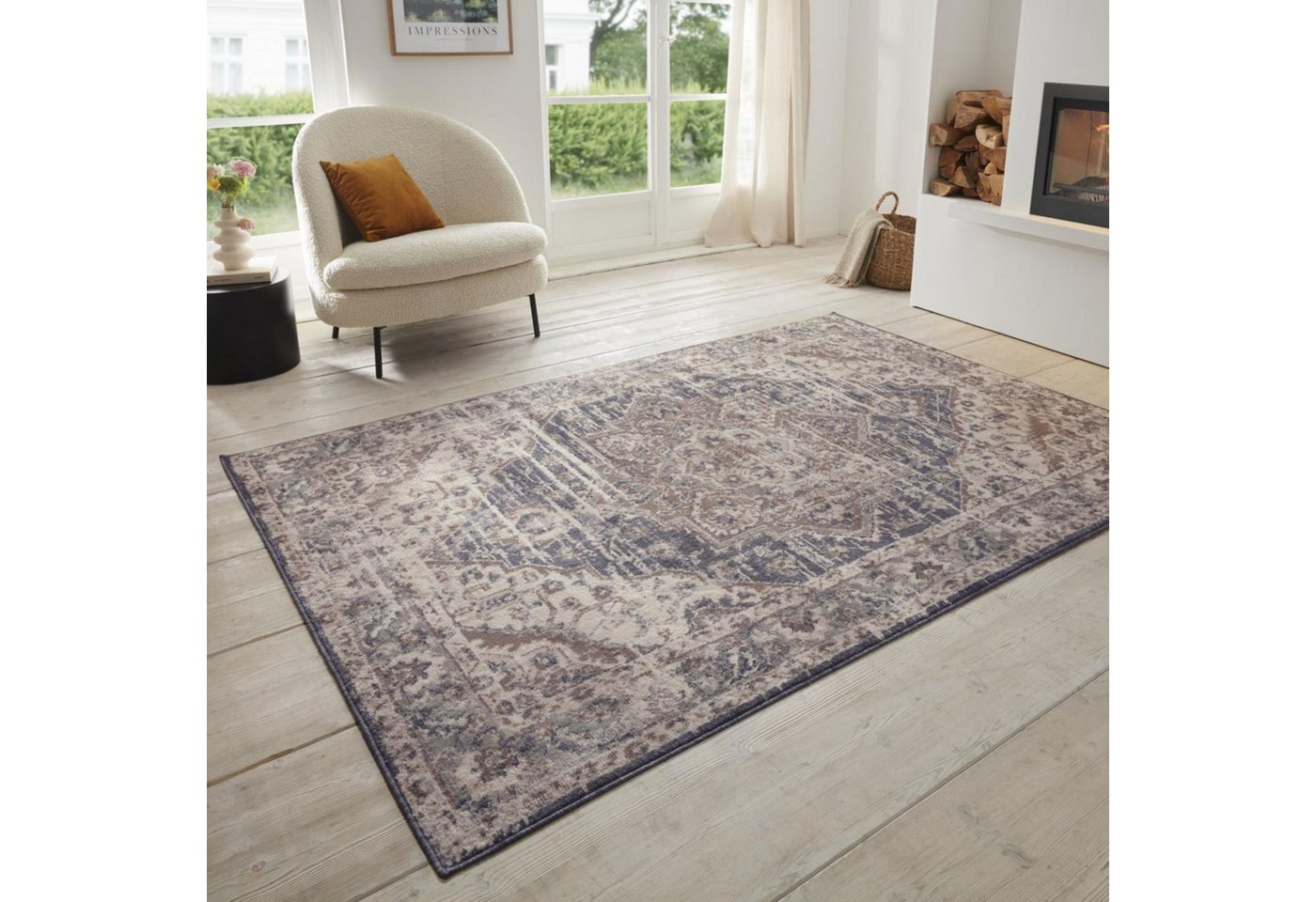 HANSE Home Teppich Sand, rechteckig, Höhe: 8 mm, Kurzflor, Läufer, Orient, Vintage, Wohnzimmer, Schlafzimmer, Esszimmer von HANSE Home