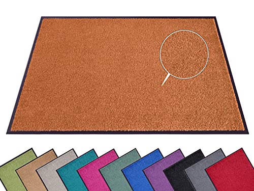 Hanse Home Fußmatte (S-XXL) 40x60cm – 12 Farben – Fussmatte Outdoor Schmutzfangmatte Türmatte Waschbar & Wetterfest rutschfest für Eingangsbereich & Außenbereich – Orange von Hanse Home