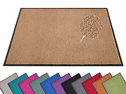 Hanse Home Fußmatte (S-XXL) 120x180cm – 12 Farben – Fussmatte Outdoor Schmutzfangmatte Türmatte Waschbar & Wetterfest rutschfest für Eingangsbereich & Außenbereich – Caramel von Hanse Home