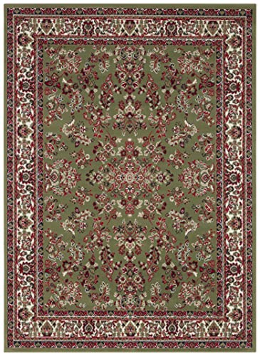 Hanse Home Design Kurzflor Wohnzimmerteppich Orient - Zabul Perser Look, Orientalischer Teppich für Esszimmer, Wohnzimmer, Schlafzimmer - Grün, 120x160 cm von Hanse Home