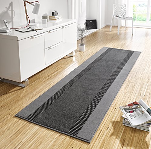 Hanse Home Teppich Läufer Band 80x250cm – Teppichläufer Weicher Kurzflor Teppich Modernes Design Läufer für Flur, Schlafzimmer, Kinderzimmer, Badezimmer, Wohnzimmer, Küche Dekoläufer – Grau Hanse Home Teppich Läufer Band 80x250cm – Teppichläufer Weicher Kurzflor Teppich Modernes Design Läufer für Flur, Schlafzimmer, Kinderzimmer, Badezimmer, Wohnzimmer, Küche Dekoläufer – Grau von Hanse Home
