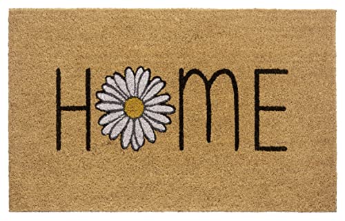 HANSE Home Mix Mats Kokos Fußmatte für Innen und Außen 45x75cm – Fussmatte Kokosmatte Schmutzfangmatte Home Design Wetterfest, rutschfest für Eingangsbereich & Außenbereich – Natur von HANSE Home
