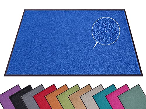 Hanse Home Fußmatte (S-XXL) 60x90cm – 12 Farben – Fussmatte Outdoor Schmutzfangmatte Türmatte Waschbar & Wetterfest rutschfest für Eingangsbereich & Außenbereich – Blau von Hanse Home