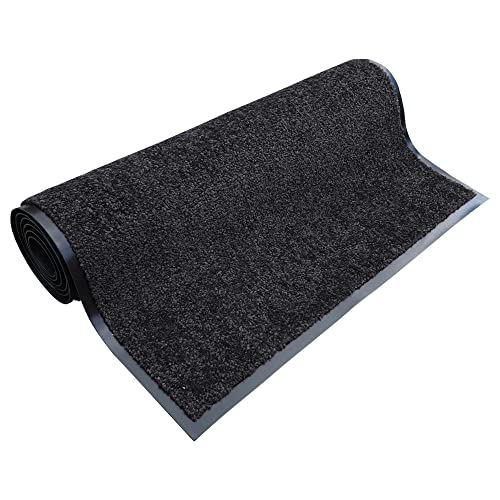 Hanse Home Fußmatte (S-XXL) 60x90cm – 12 Farben – Fussmatte Outdoor Schmutzfangmatte Türmatte Waschbar & Wetterfest rutschfest für Eingangsbereich & Außenbereich – Schwarz von Hanse Home