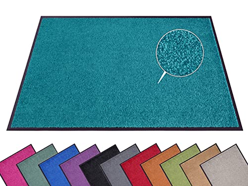 Hanse Home Fußmatte (S-XXL) 40x60cm – 12 Farben – Fussmatte Outdoor Schmutzfangmatte Türmatte Waschbar & Wetterfest rutschfest für Eingangsbereich & Außenbereich – Petrol Hanse Home Fußmatte (S-XXL) 40x60cm – 12 Farben – Fussmatte Outdoor Schmutzfangmatte Türmatte Waschbar & Wetterfest rutschfest für Eingangsbereich & Außenbereich – Petrol von Hanse Home