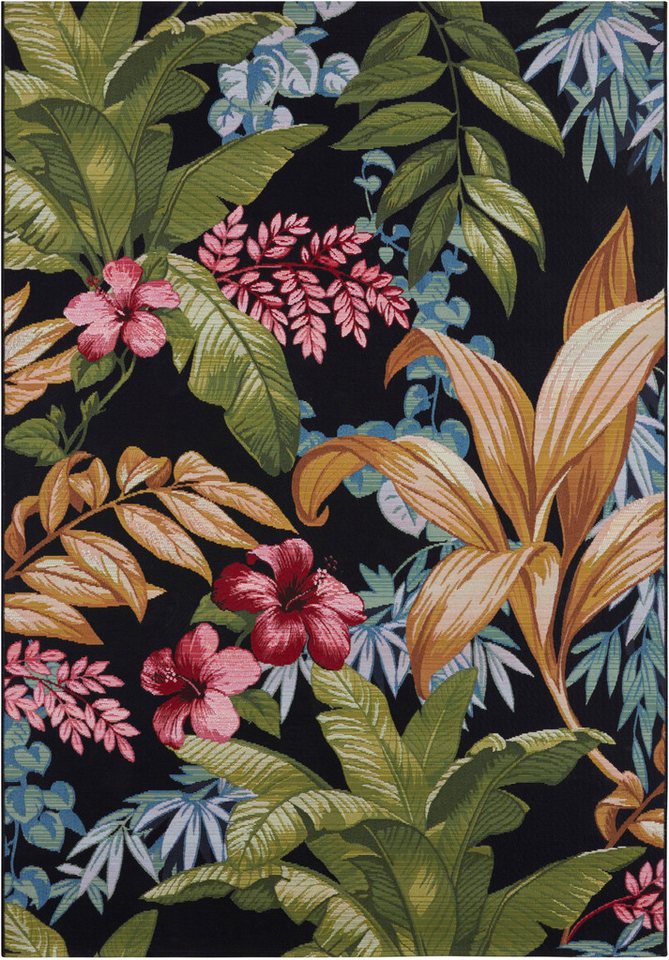 HANSE Home Outdoorteppich Tropical Flowers, rechteckig, Höhe: 3 mm, In-& Outdoor, Teppich, Wetterfest, Balkon, Garten, Wohnzimmer, Floral HANSE Home Outdoorteppich Tropical Flowers, rechteckig, Höhe: 3 mm, In-& Outdoor, Teppich, Wetterfest, Balkon, Garten, Wohnzimmer, Floral von HANSE Home