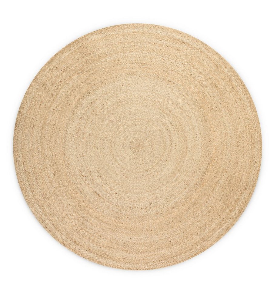 Teppich Rangpur Jute, HANSE Home, rund, Höhe: 10 mm, Handgewebt, Jute, Natur, Wohnzimmer, Flur, Klassisch, Boho, Skandi von HANSE Home