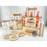 Aperol Spritz/Lillet Getränkehalter Für 3 Flaschen Spritztour Partygeschenk von HANSELSSHOP