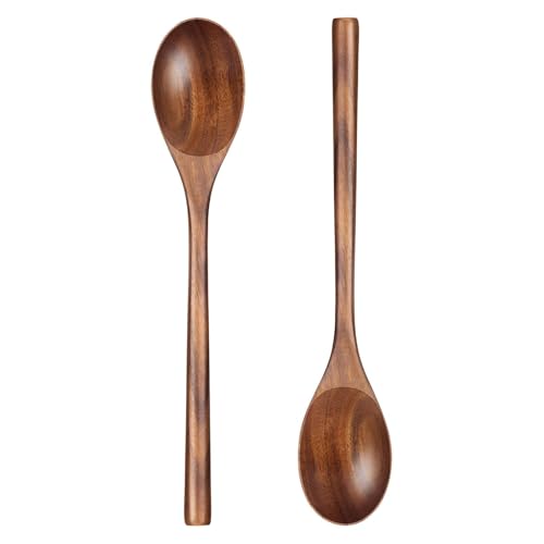 HANSGO Große Kochlöffel aus Holz, 30,5 cm, Küchenhelfer zum Kochen, Servieren, Mischen, 2 Stück von HANSGO