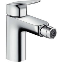 Hansgrohe - Logis 100 Bidet Armatur 71200000 chrom, Höhe 187 mm, Zugstangen Ablaufgarnitur von Hansgrohe