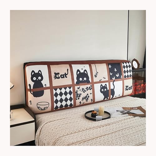 HANSULAN Mode Gedruckt Bed Headboard Slipcover Covers Für Full Queen King, Stretch Samt Bettkopfteil Hussen Weich Waschbar Bed Headboard Protector Dust Cover-B-110-120cm von HANSULAN