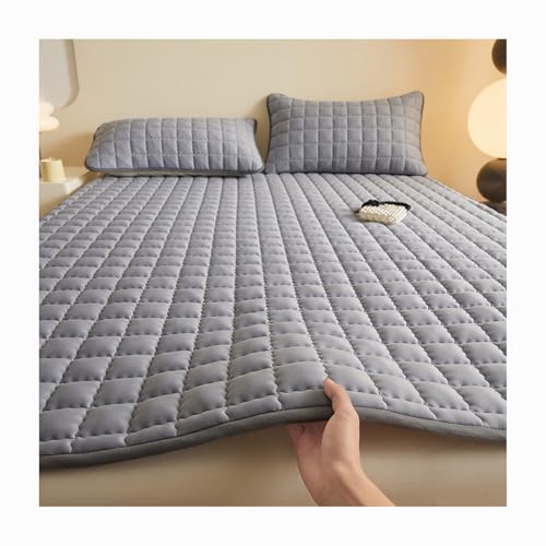 HANSULAN Wasserdicht Bettunterlagen, Weich Gemütlich Matratzenauflage Ultra Saugfähig Wiederverwendbar Inkontinenzeinlagen Für Múltiples Tamaños Bett, Waschbar-Grau-180x200cm HANSULAN Wasserdicht Bettunterlagen, Weich Gemütlich Matratzenauflage Ultra Saugfähig Wiederverwendbar Inkontinenzeinlagen Für Múltiples Tamaños Bett, Waschbar-Grau-180x200cm von HANSULAN