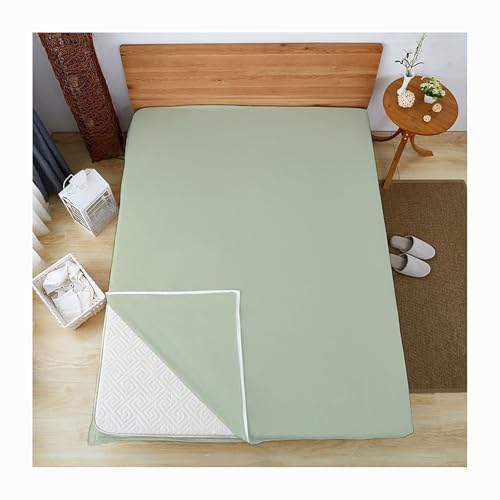 HANSULAN Weich Futon Matratzenbezug Mit Reißverschluss, Waschbar Abnehmbare Matratzenschutzhülle Staubschutz Für Japanische FutonMatratze Tatami Bodenmatratze-Grün-120x200cm HANSULAN Weich Futon Matratzenbezug Mit Reißverschluss, Waschbar Abnehmbare Matratzenschutzhülle Staubschutz Für Japanische FutonMatratze Tatami Bodenmatratze-Grün-120x200cm von HANSULAN