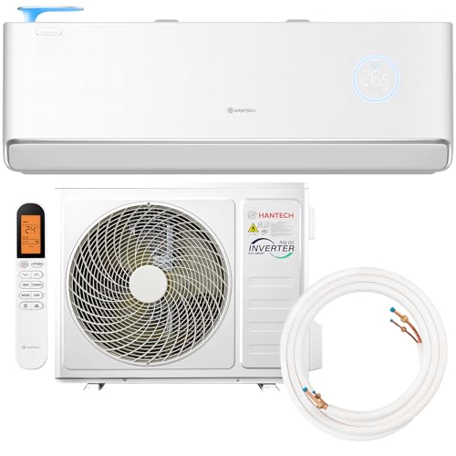 HANTECH 12000 BTU 3,6 kW Split Klimaanlage mit Frisch Luftzufuhr mit 3 m Leitung + Halter + Wifi (12000 BTU) von HANTECH