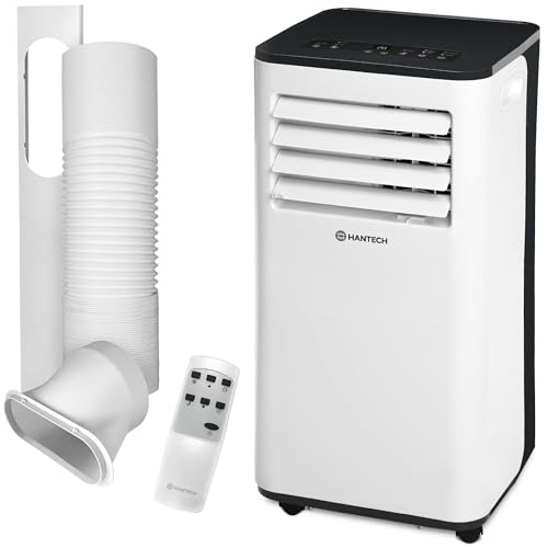 HANTECH Mobile Klimaanlage 9000 BTU |AC-A016-09KR2 | 3-in-1 Kühlgerät mit Ventilator & Entfeuchter | Effiziente Kühlung bis 33 m² | Inkl. Fernbedienung & Abluftschlauch von HANTECH