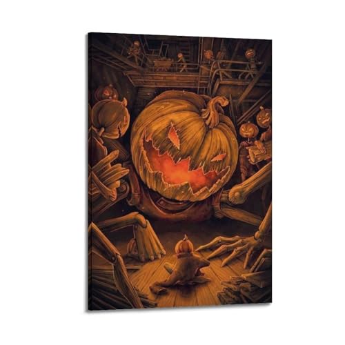 Riesiges Kürbismonster, Halloween-Dekoration, gruselige Dekoration, Wohnzimmer-Poster, künstlerisches Wandbild, modernes hängendes Dekor-Poster, 50 x 75 cm Riesiges Kürbismonster, Halloween-Dekoration, gruselige Dekoration, Wohnzimmer-Poster, künstlerisches Wandbild, modernes hängendes Dekor-Poster, 50 x 75 cm von HANTOTN