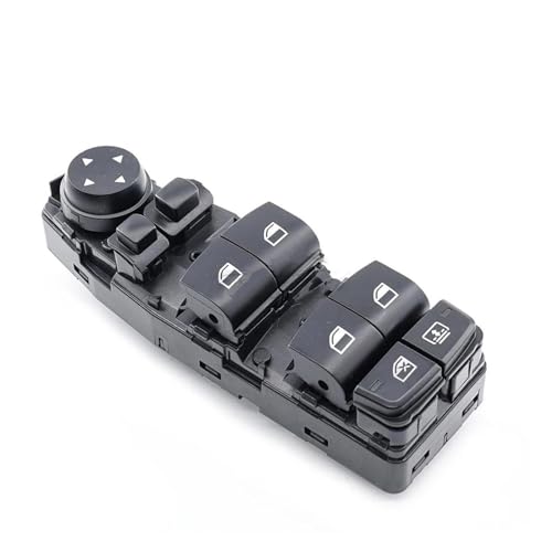 HANXIAO Autofensterschalter Fahrerseite Fensterheberschalter Master Control Button 61319241956 61319241955 Für B&MW 5 6 Series F06 F07 F10 F11 X3 F25 (Color : 61319241956) von HANXIAO