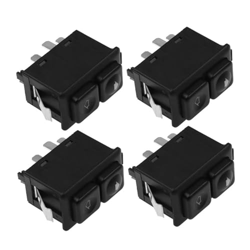 HANXIAO Autofensterschalter Für B&MW E23 E24 E28 E30 L6 M5 61311381205 Auto Elektrische Fensterheber Schalter Taste 61 31 1 381 205 (Color : 4 STÜCK) von HANXIAO