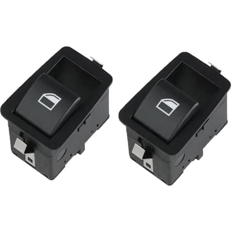 HANXIAO Autofensterschalter Für B&MW E46 3 Serie Limousine Touring 320d 320i 1999-2005 61316902174 61316902179 61316902184 Power Fenster Schalter Taste (Color : 2PCS 61316902174) von HANXIAO