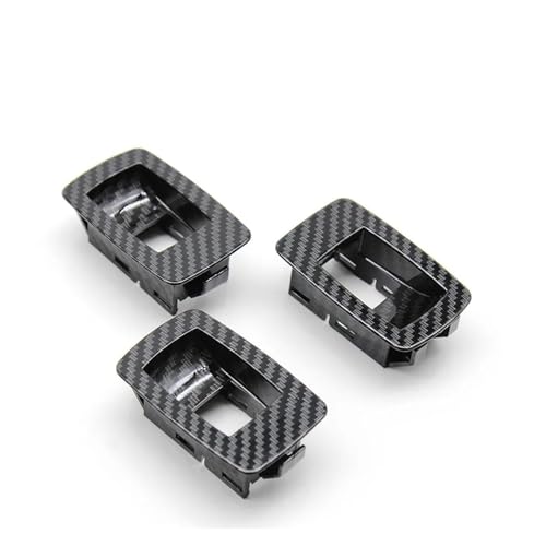 HANXIAO Autofensterschalter LHD RHD Auto Innen Fensterheber Control Switch Panel Für B&MW 3 Serie E90 E91 316 318 320 325 328i (Color : 3 Small Covers) von HANXIAO