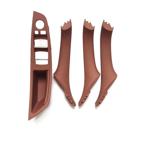 HANXIAO Autoinnenraumtürgriff 1 Set Für B&MW 5 Series F10 F11 F18 520 523 525 528 530 2010-2017 LHD Auto Innen Tür Armlehne Einbau Panel Tür Pull Griff Innen Türgriff(LHD Redbrown) von HANXIAO