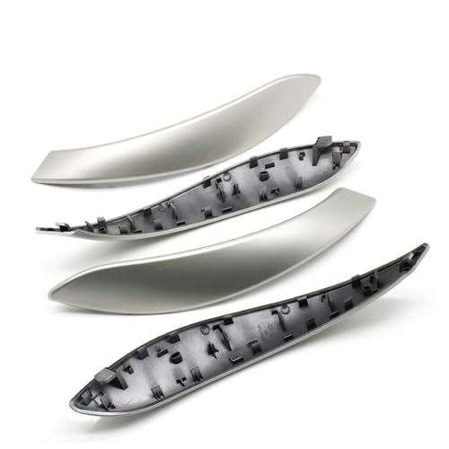 HANXIAO Autoinnenraumtürgriff Für B&MW 3er 4er M3 M4 F30 F80 F31 F32 F33 F34 F35 F36 2013-2018 2-TLG./4-TLG. Satz Innentürgriffe, Außenverkleidung Innen Türgriff(Silver 4PCS) von HANXIAO