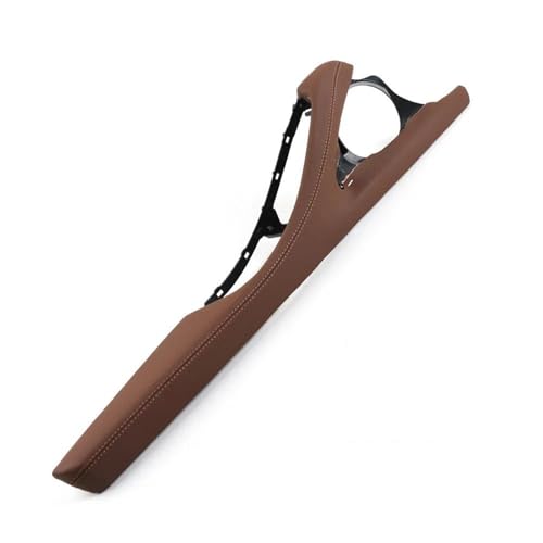 HANXIAO Autoinnenraumtürgriff Für B&MW 5er F10 F11 F18 520 523 525 528 530 2010-2017 Armlehne Für Fahrertür Links Rechts Leder-Außenrahmen-Stützhalterung Innen Türgriff(Braun,LHD) von HANXIAO