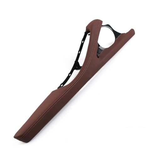 HANXIAO Autoinnenraumtürgriff Für B&MW 5er F10 F11 F18 520 523 525 528 530 2010-2017 Armlehne Für Fahrertür Links Rechts Leder-Außenrahmen-Stützhalterung Innen Türgriff(Red Brown,LHD) von HANXIAO