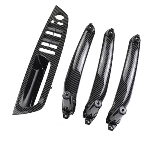 HANXIAO Autoinnenraumtürgriff Für B&MW E70 X5 SAV 2007-2013 E71 E72 X6 SAV 2008-2014 Türgriffe Kit Auto Innen Ersatzteile Innen Türgriff(Carbon LHD) von HANXIAO