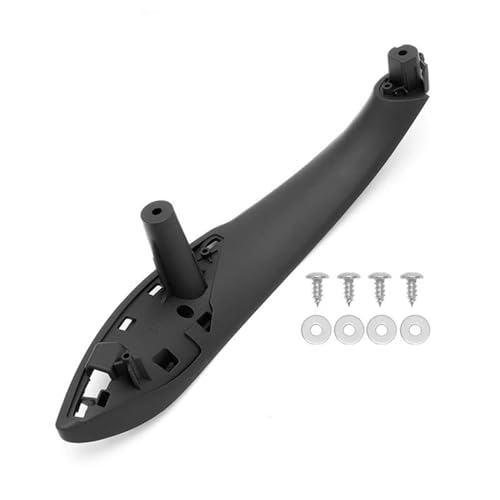 HANXIAO Autoinnenraumtürgriff Für B&MW F31 LCI 316D 318D 318I 320D 320DX 320I 325D 328DX 330D 330IX 340i 2014-2019 Schwarz Auto Innentürgriff Trim Pull Grab Panel Innen Türgriff(Rear Left) von HANXIAO