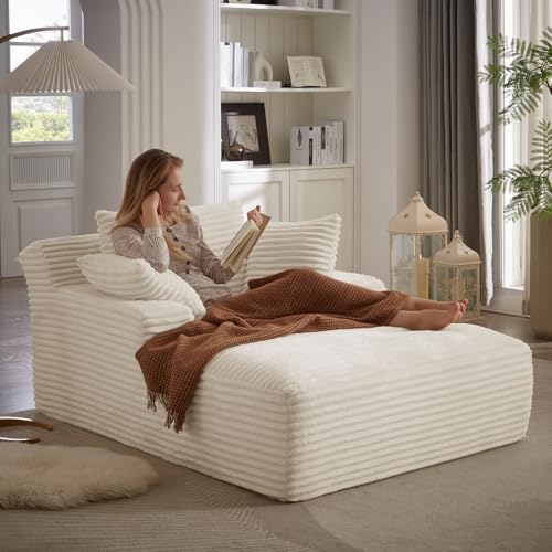 170 cm Chaiselongue Stuhl für den Innenbereich, übergroßes Cord-gepolstertes Schlafsofa ohne Knochen, tiefer Sitz, Couch, Lesestühle, Wolkensofas, Couches für Wohnzimmer, keine Montage erforderlich 170 cm Chaiselongue Stuhl für den Innenbereich, übergroßes Cord-gepolstertes Schlafsofa ohne Knochen, tiefer Sitz, Couch, Lesestühle, Wolkensofas, Couches für Wohnzimmer, keine Montage erforderlich von HANXIN