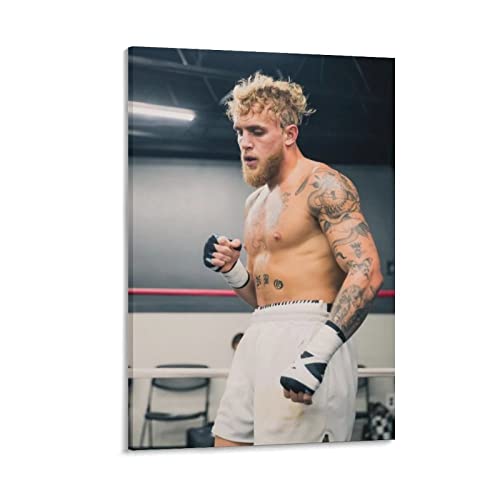 Poster Jake Paul Art Boxer Wandkunst Bild Gemälde Poster Leinwand Druck Poster Kunstwerke Raumdekoration 50 x 75 cm von HANYING