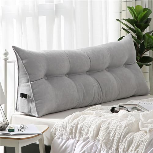 ＨＡＯＡＮＧＺＨＥ Rückenkissen Keilkissen Rückenlehne Kissen, für Bett Sofa Couch Gepolstert Kopfteil Lesekissen, Kissen mit abnehmbarem und waschbarem Bezug, Keilkissen für Bett und Sofa geeignet von ＨＡＯＡＮＧＺＨＥ