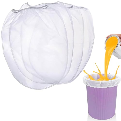 HAOBIN Farbsiebbeutel 5 Gallonen Farbsieb Siebbeutel Weiß Feinmaschig Farbfilterbeutel Weiße Feine Netz Siebbeutel Elastische Öffnung Eimer Filterbeutel für Hydrokultur Malerei Gartenarbeit (4pcs) HAOBIN Farbsiebbeutel 5 Gallonen Farbsieb Siebbeutel Weiß Feinmaschig Farbfilterbeutel Weiße Feine Netz Siebbeutel Elastische Öffnung Eimer Filterbeutel für Hydrokultur Malerei Gartenarbeit (4pcs) von HAOBIN