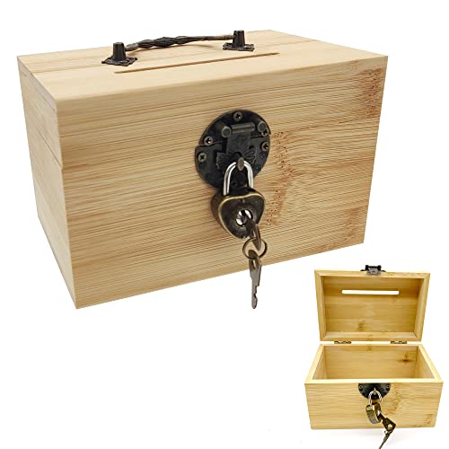 HAOBIN Schatztruhe Schatzkiste Aus Holz Holztruhe Schatzkiste Vintage Holz Schatztruhe Spardose Vintage Holzkiste Geschenkbox Mit Deckel Schatztruhe FüR Aufbewahrung Und Dekoration (Braun C) von HAOBIN