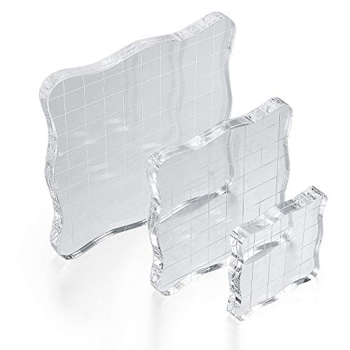 3 Stück Stempelblock Set, Acryl StempelBlock, DIY Acrylblock mit Gitter, Stempel Block Acryl Block für Scrapbook Fotoalbu-Transparent 3 Stück Stempelblock Set, Acryl StempelBlock, DIY Acrylblock mit Gitter, Stempel Block Acryl Block für Scrapbook Fotoalbu-Transparent von HAOCHEN