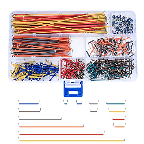 560 Stück Jumper Wire Set, Breadboard Jumper Cable Bridges, Breadboard Jumper Wire Male to Male sortiert mit Plastikbox für Steckbrett von HAOCHEN