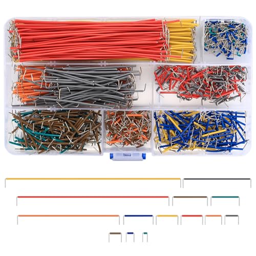 840 Stück Jumper Wire Set, Breadboard Jumper Cable Bridges, Breadboard Jumper Wire Male to Male sortiert mit Plastikbox für Steckbrett von HAOCHEN