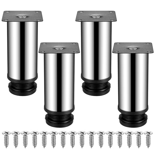 HAOCHEN 4 Stück Verstellbare Möbelfüße, 50x120 mm Tischbeine, Schrankfüsse, Metallfüsse, Füße für Möbel, Küche, Schreibtisch, Tischbeine, Möbel Beine, Füße Arbeitsplatte HAOCHEN 4 Stück Verstellbare Möbelfüße, 50x120 mm Tischbeine, Schrankfüsse, Metallfüsse, Füße für Möbel, Küche, Schreibtisch, Tischbeine, Möbel Beine, Füße Arbeitsplatte von HAOCHEN