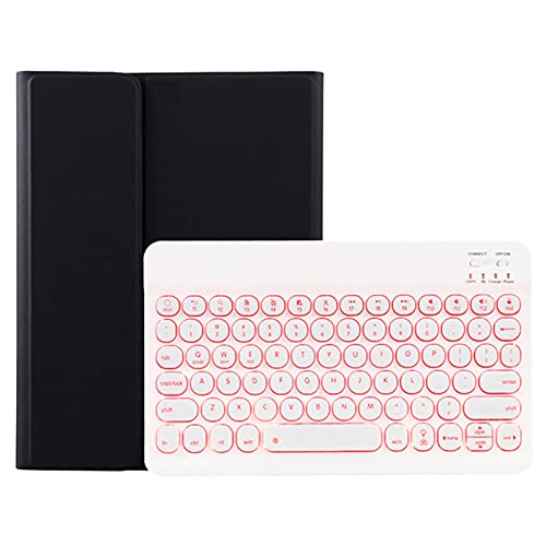 HAODEE Fall Mit Tastatur Für IPad Air 1 2 3 PRO 10.5 11 12.9 Zoll Drahtlose Tastatur Mit Hintergrundbeleuchtung 4 10.9 9.7 10.2 (Color : Black with Backlit, Size : for IPad pro 12.9) von HAODEE