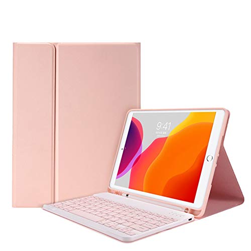 HAODEE Für iPad Mini 5 Fall magnetische Schlanke mit Bluetooth -Touchpad -Tastatur -Mauskoffer (Color : PINK, Size : Mini 6) von HAODEE
