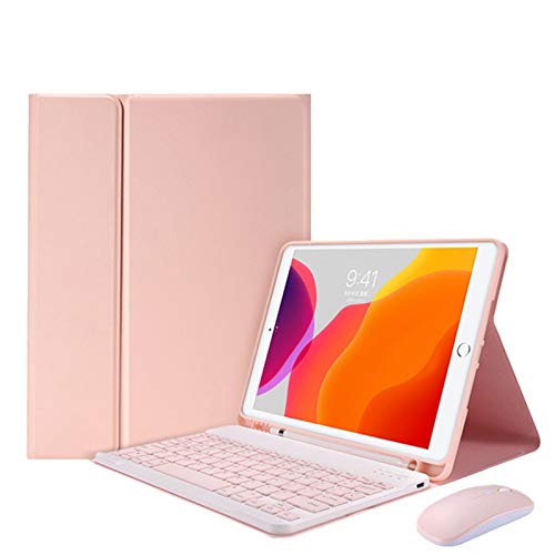 HAODEE Für iPad Mini 6 8,3 Zoll Fall Magnetische Schlanke mit Bluetooth Touchpad Tastatur Mauskoffer (Color : PINK Mouse, Size : Mini 5) von HAODEE